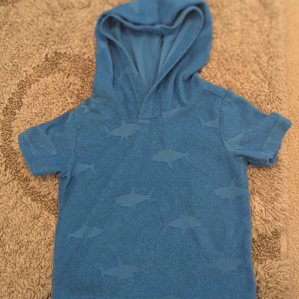 Blue Kids Shark Hoodie